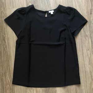 NWT J. Crew Factory XS Black Blouse